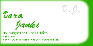 dora janki business card